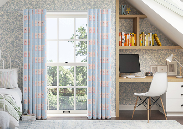 Little Bear, Pastels - Made to Measure Curtains - Image 3
